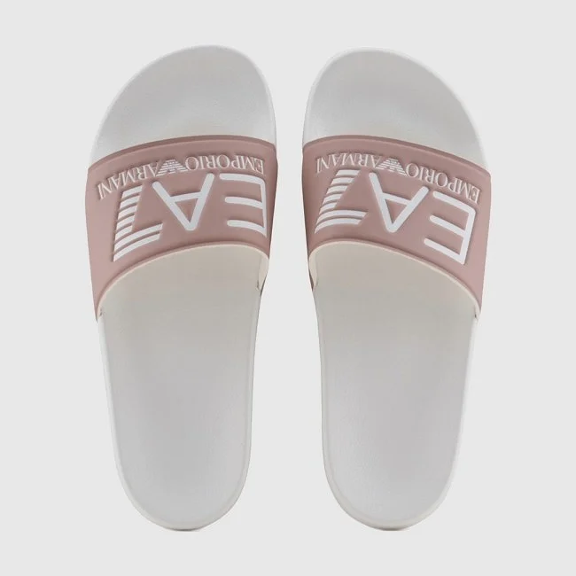 Chanclas Armani Blancas y Rosas Mujer