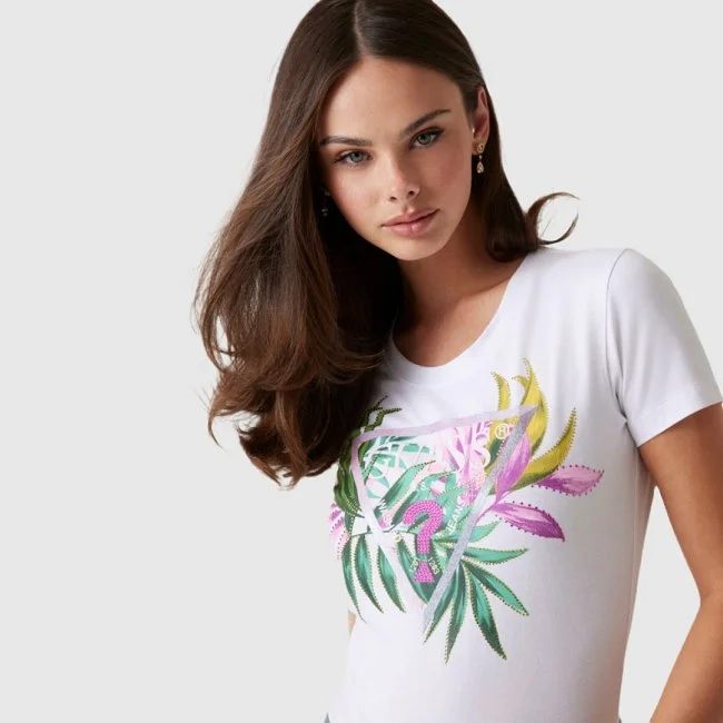 Camiseta Guess Blanca Mujer