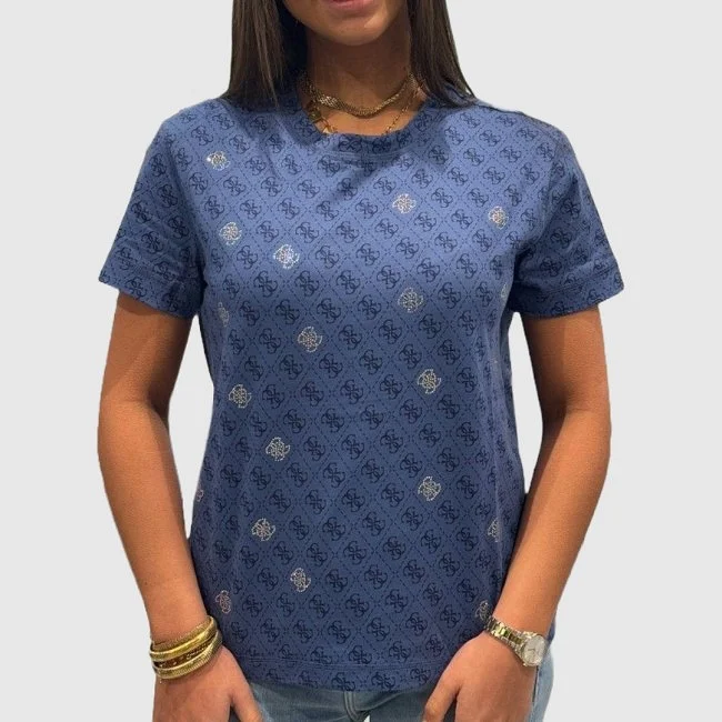 Camiseta Guess Azul Mujer