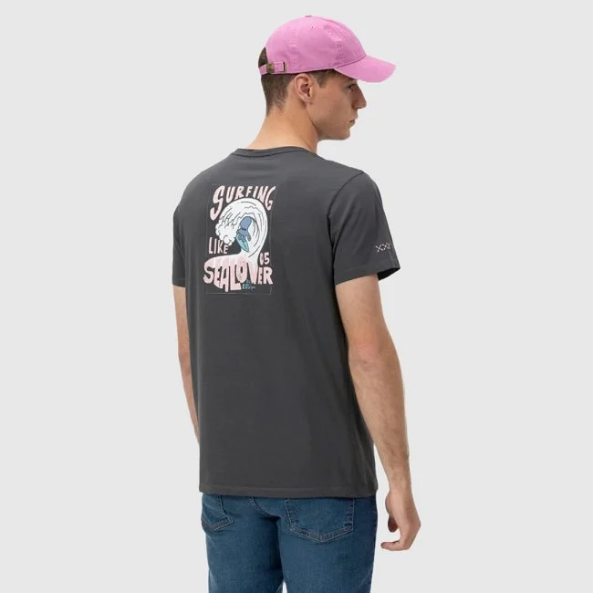 Camiseta El Pulpo Gris Hombre