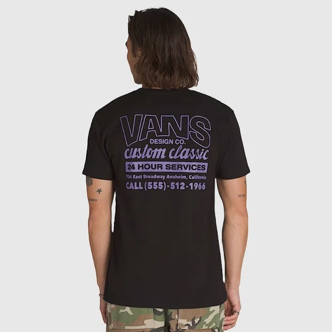 Camiseta Vans Negra Hombre