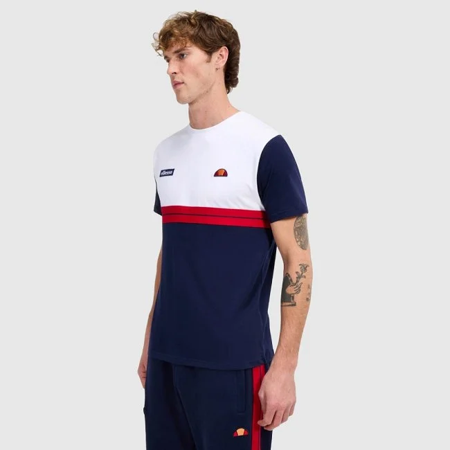 Camiseta Ellesse Azul Marino y Rojo...