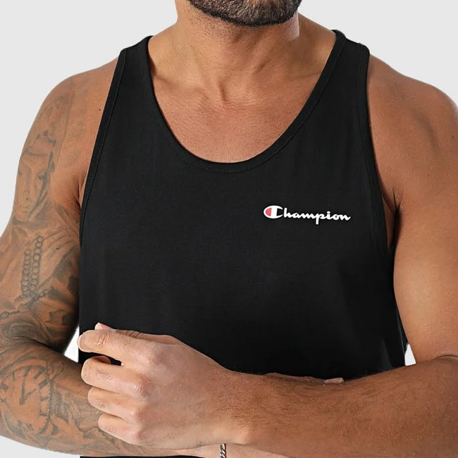 Camiseta Tirantes Champion Negra Hombre