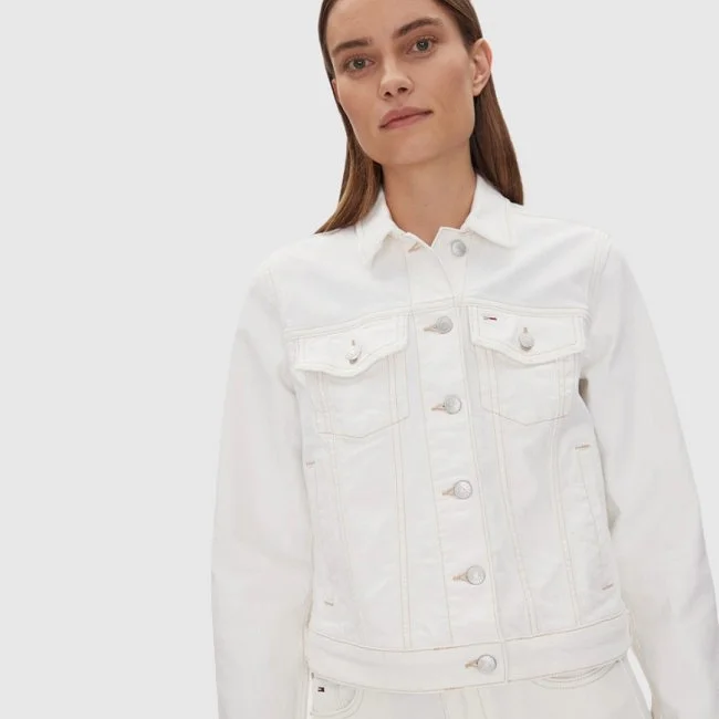 Chaqueta Tommy Hilfiger Blanca Mujer