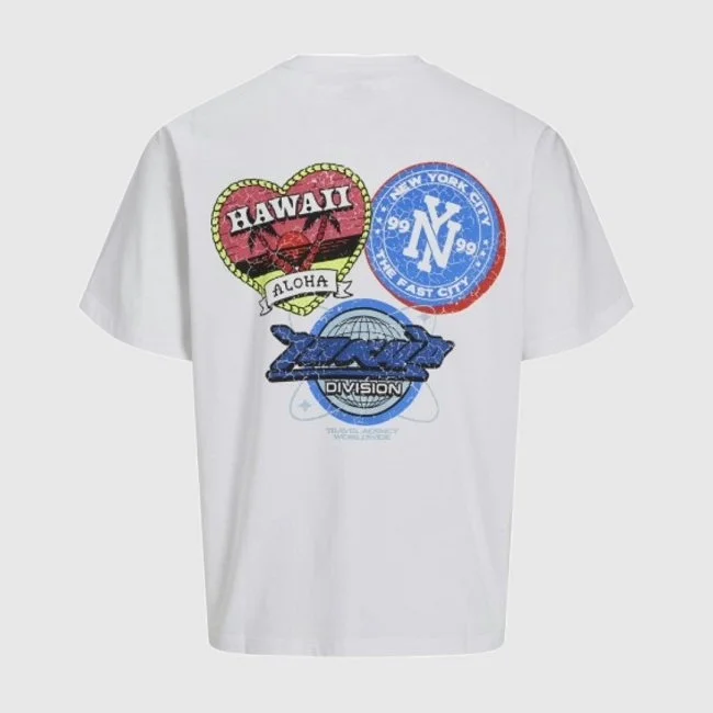 Camiseta Jack & Jones Blanca Hombre