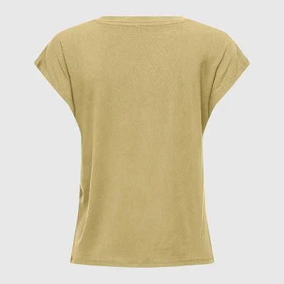 Camiseta ONLY Amarilla Mujer 2