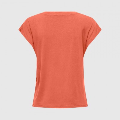 Camiseta ONLY Coral Mujer 2