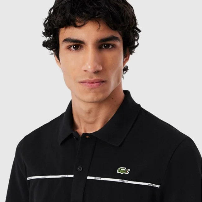 Polo Lacoste Negro Hombre