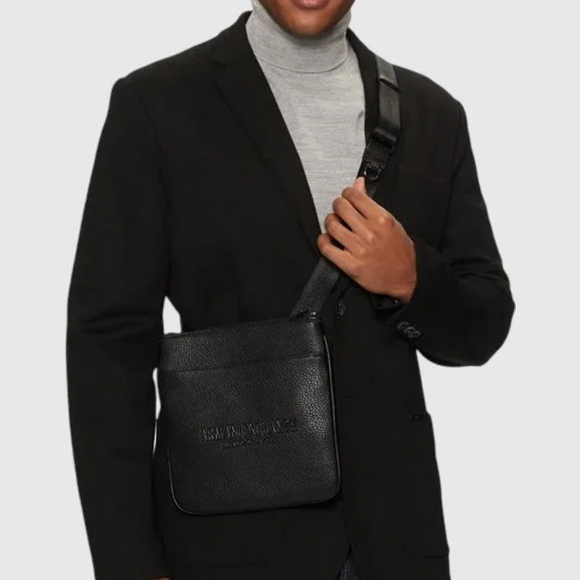Bandolera Armani Exchange Negra Hombre