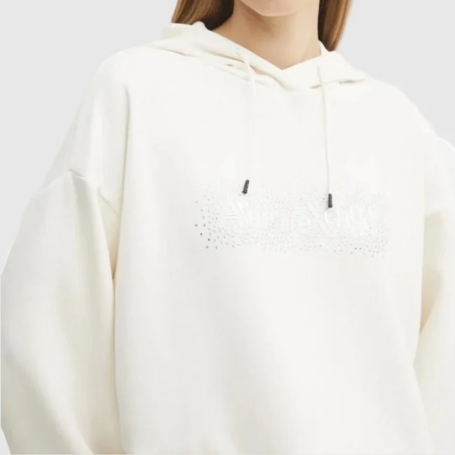 Sudadera Armani Exchange Blanca Mujer
