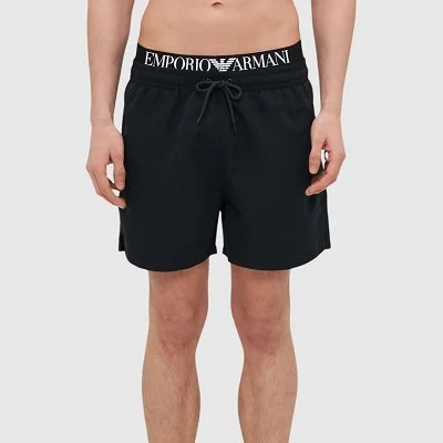 Bañador Armani Negro Hombre