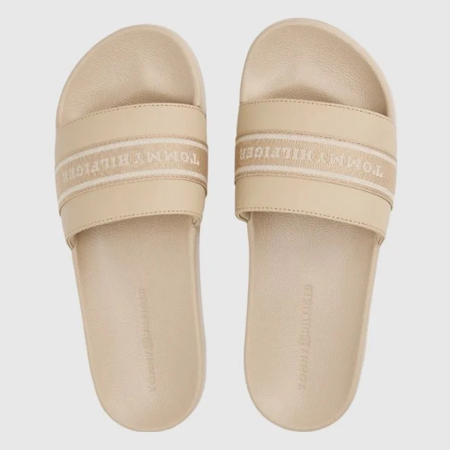 Chanclas Tommy Hilfiger Beige Mujer