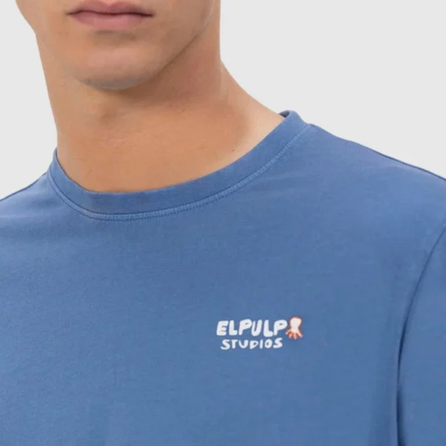 Camiseta El Pulpo Azul Hombre