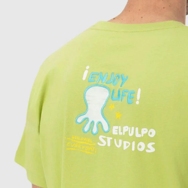 Camiseta El Pulpo Verde Hombre