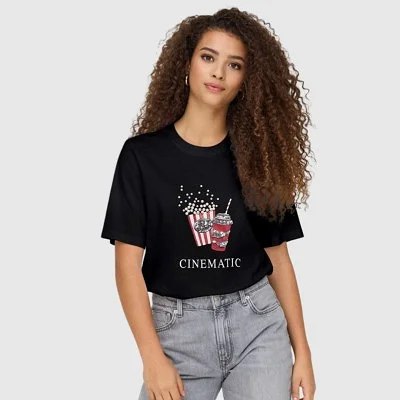 Camiseta ONLY Negra Mujer 2