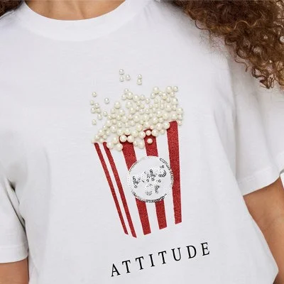 Camiseta ONLY Blanca Mujer 2