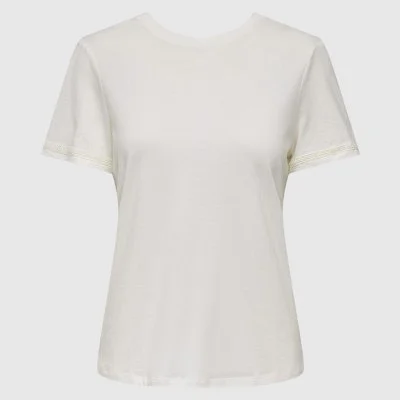 Camiseta ONLY Blanca Mujer