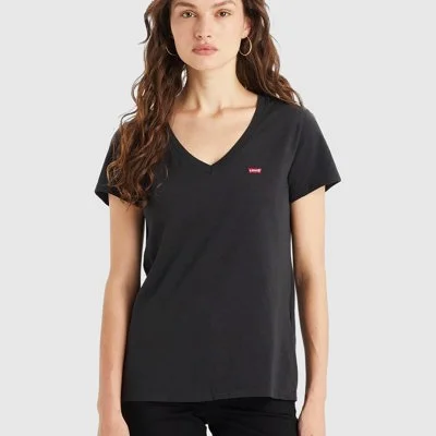 Camiseta Levi's Negra Mujer...