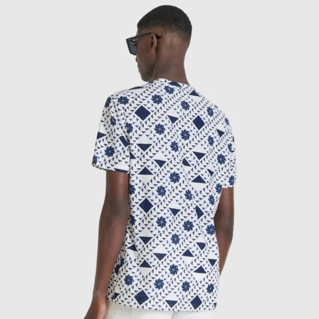 Camiseta Antony Morato Blanca y Azul... Camiseta Antony Morato Blanca y Azul...