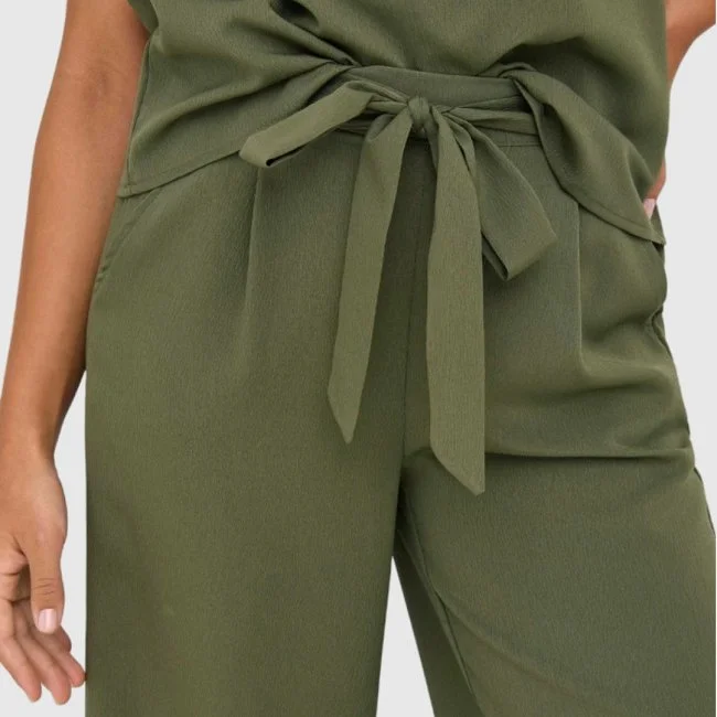 Pantalón ONLY Kaki Mujer