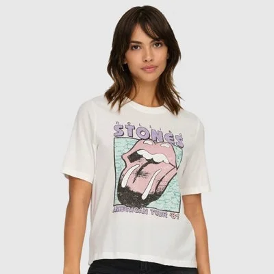 Camiseta ONLY Blanca Mujer...