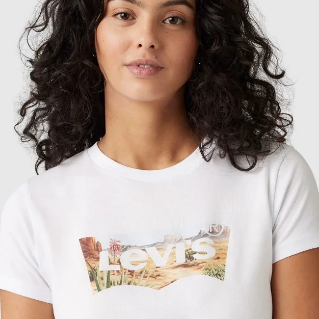 Camiseta Levi's Blanca Mujer Camiseta Levi's Blanca Mujer