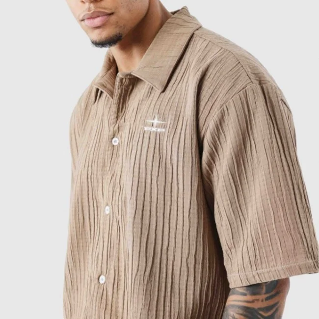 Camiseta Project X Paris Marrón Hombre