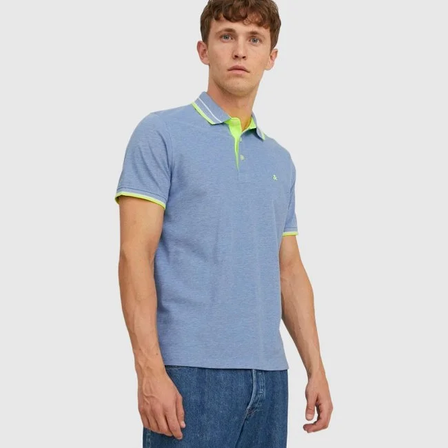 Polo Jack & Jones Lila y Verde Hombre