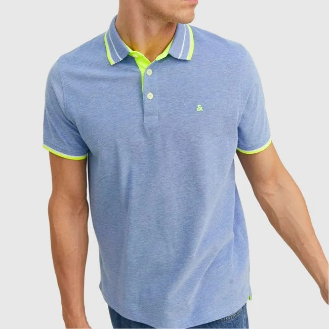 Polo Jack & Jones Lila y Verde Hombre