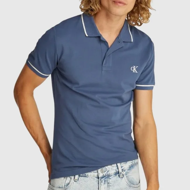 Polo Calvin Klein Azul Hombre