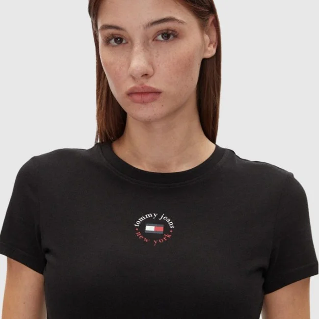 Camiseta Tommy Hilfiger Negra Mujer