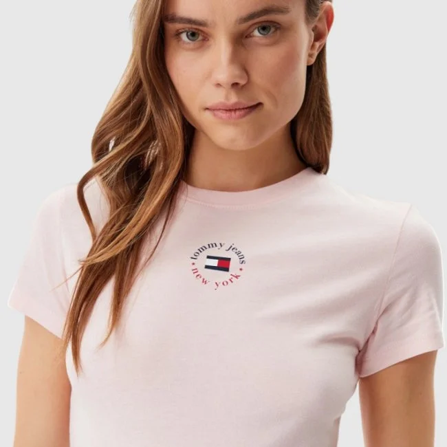 Camiseta Tommy Hilfiger Rosa Mujer Camiseta Tommy Hilfiger Rosa Mujer