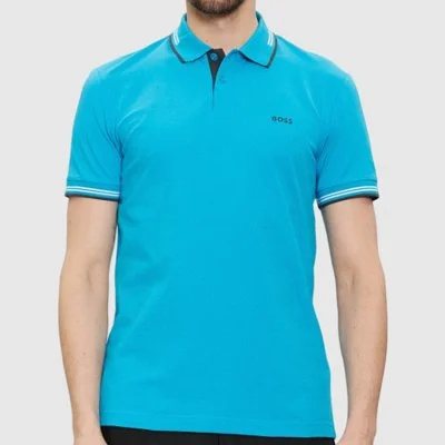 Polo Boss Azul Hombre