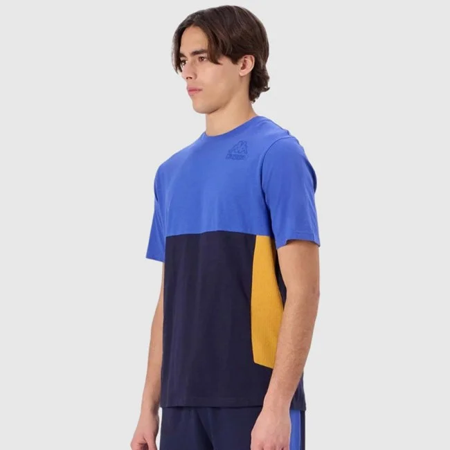 Camiseta Kappa Azul Marina y Amarilla...