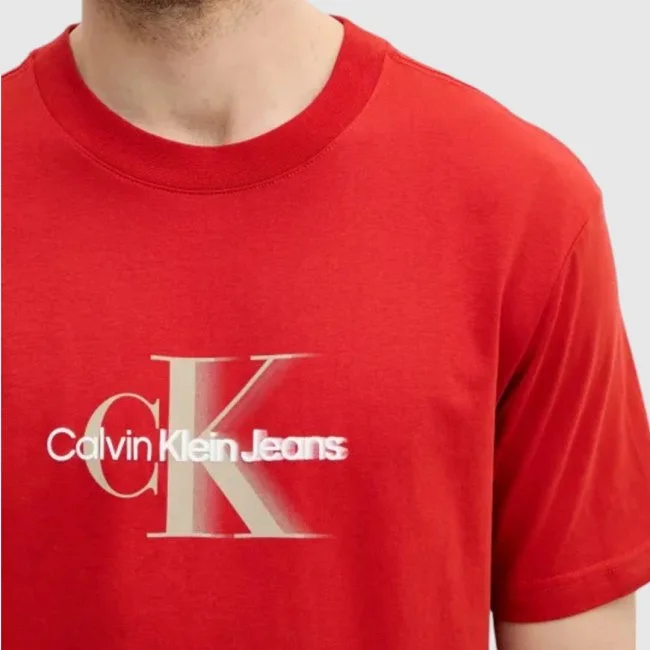Camiseta Calvin Klein Roja Hombre