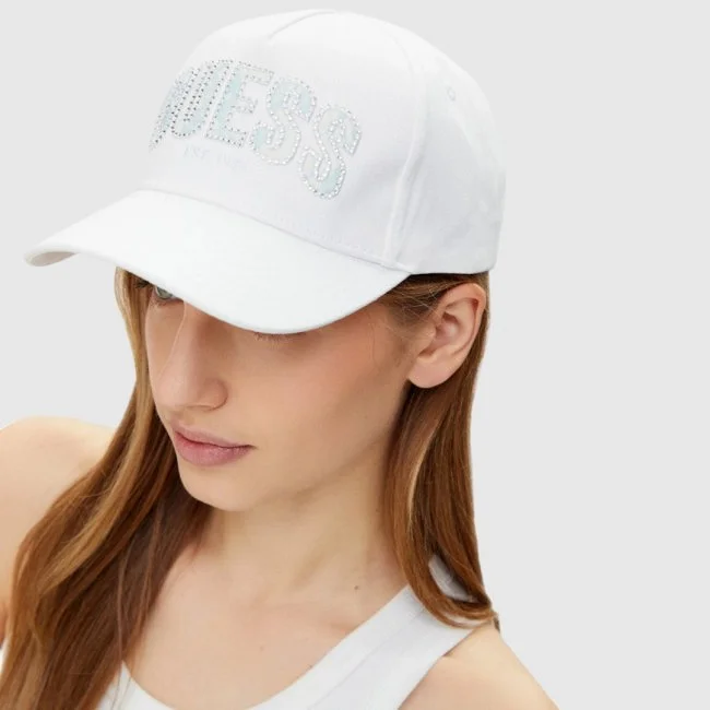 Gorra Guess Blanca Mujer