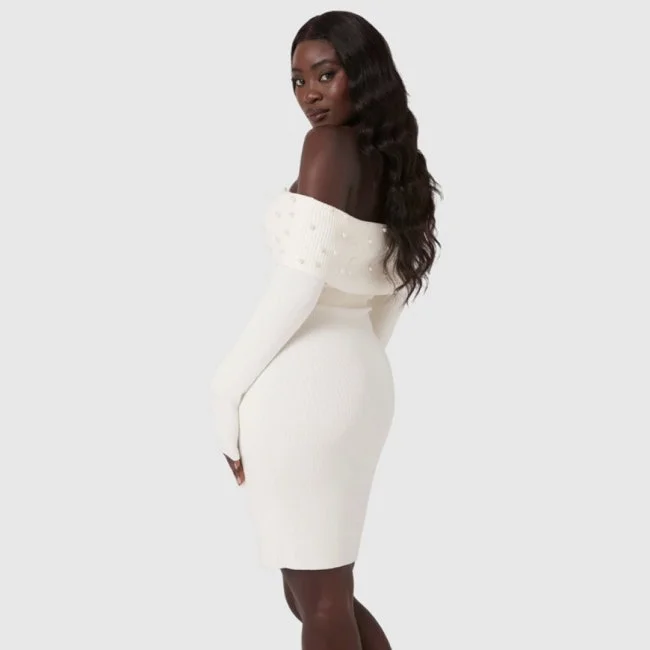 Vestido Guess Blanco Mujer Vestido Guess Blanco Mujer