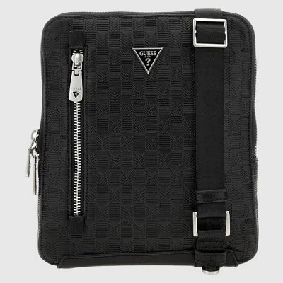 Bandolera Guess Negra Hombre