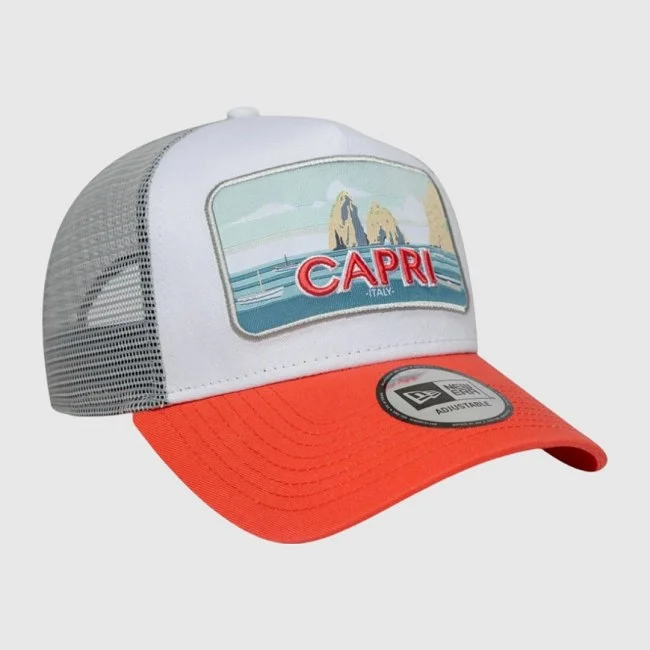 Gorra New Era Blanca y Naranja Hombre Gorra New Era Blanca y Naranja Hombre