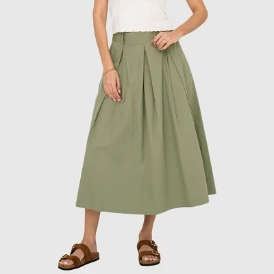 Falda ONLY Verde Mujer