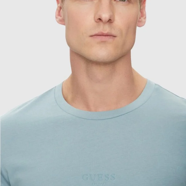 Camiseta Guess Azul Hombre