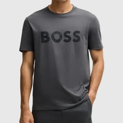 Camiseta Boss Gris Hombre...
