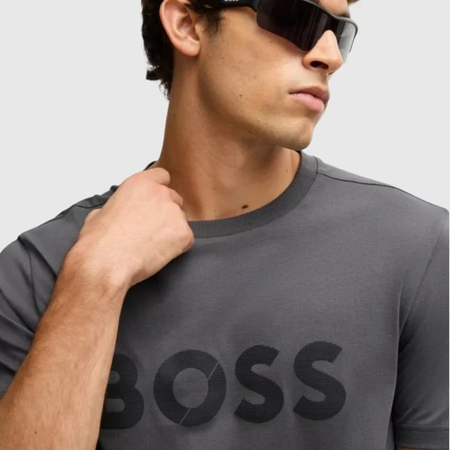 Camiseta Boss Gris Hombre