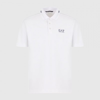 Polo Armani EA7 Blanco Hombre