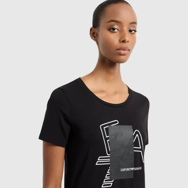 Camiseta Armani Negra Mujer