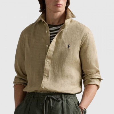 Camisa Ralph Lauren Beige...