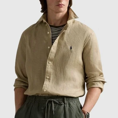 Camisa Ralph Lauren Beige...