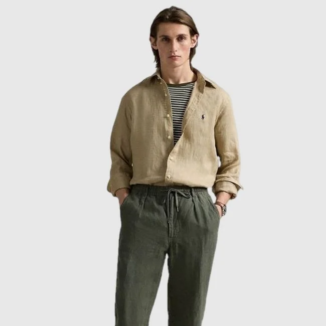 Camisa Ralph Lauren Beige Hombre