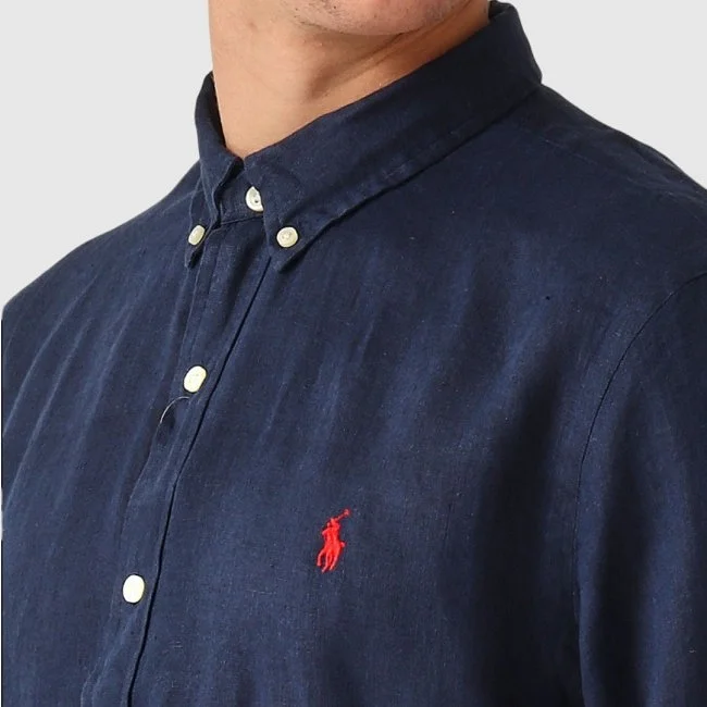 Camisa Ralph Lauren Azul Marino Hombre