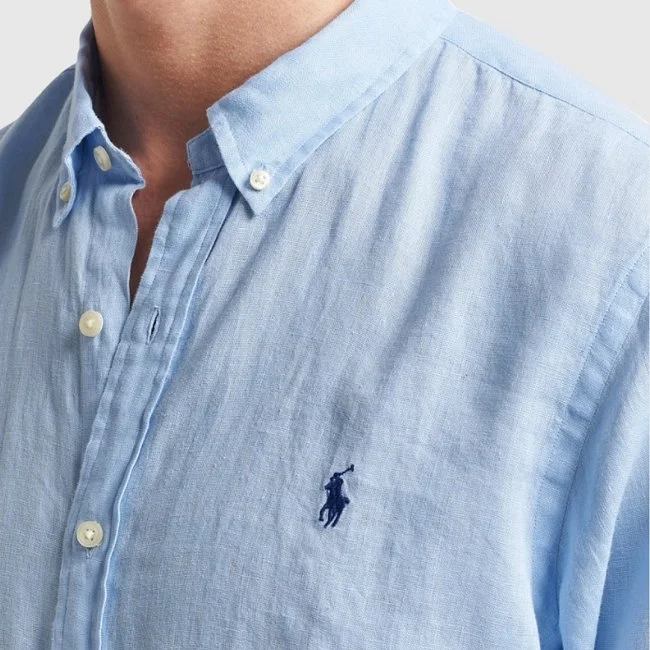 Camisa Ralph Lauren Azul Hombre